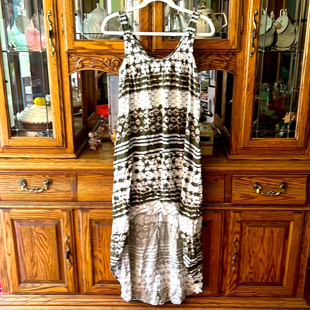 High low tie-dye beach dress